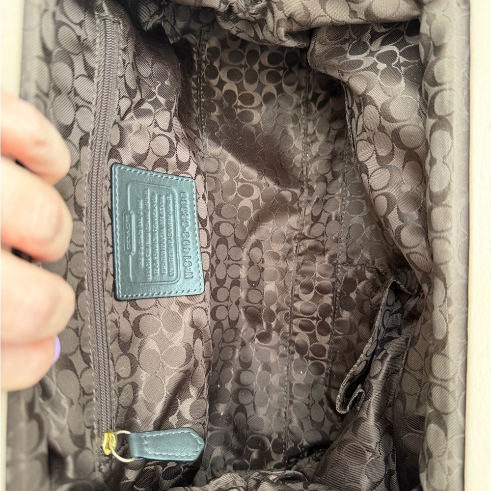 Authentic Coach Python Pattern Shoulder Bag - Tan… - image 3